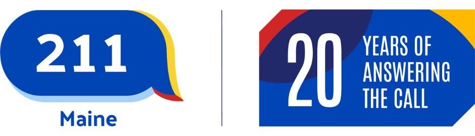 211 Maine Hotline logo